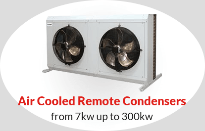 Air Cooled Remote Condensers from 7kw up to 300kw