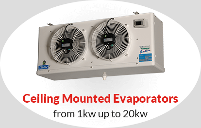 Ceiling Mounted Evaporators from 1kw up to 20kw